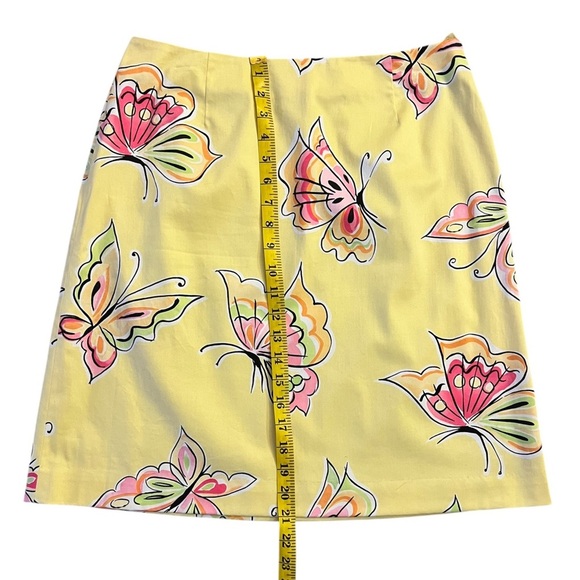 Yellow Skirt with Colorful Butterfly print perfect for Easter, spring and Summer - Picture 7 of 7
